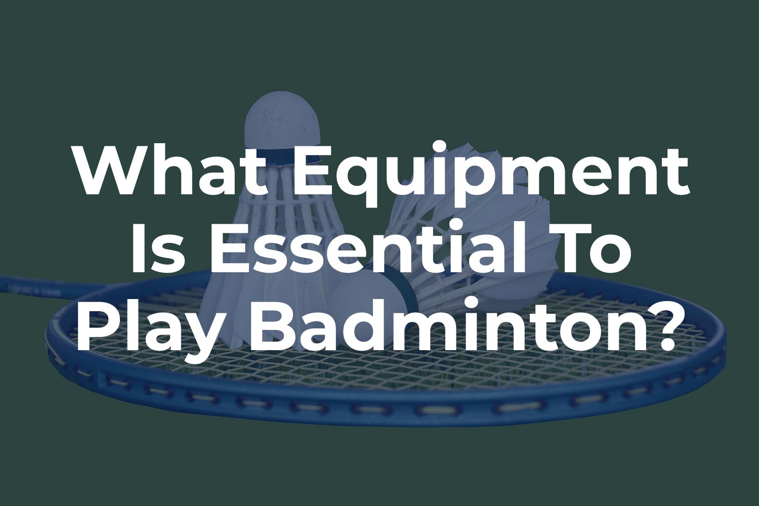 What Equipment Is Essential To Play Badminton?